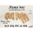 Mama box, files for laser cut cnc glowforge DXF CDR SVG