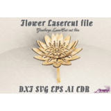 Цветок файлы для лазерной резки DXF SVG CDR EPS AI
