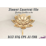 Цветок файлы для лазерной резки DXF SVG CDR EPS AI
