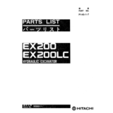 HITACHI EX200 СПИСОК ЗАПАСНЫХ ЧАСТЕЙ ГИДРАВЛИЧЕСКОГО ЭК