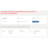 Правовые проблемы применения искусственного интеллекта.