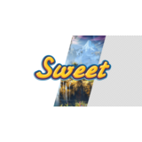 Прикольный текст с красивым эффектом Sweet для шапки