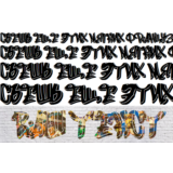 Кириллический шрифт граффити GFTOGraffityB