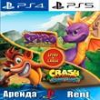 🎮Spyro + Crash Bandicoot (PS4/PS5/ENG) Аренда 🔰