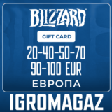 Карта Blizzard 20-40-50-70-90-100€ ЕВРО🔵(Battle.net)EU