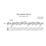 The summer knows (Мишель Легран) для гитары