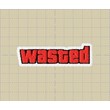Machine Embroidery Design "Wasted"