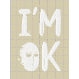 Дизайн машинной вышивки "Сайтама Im OK"