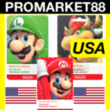 ⭐️🇺🇸Nintendo eShop Gift Card КОД 10-500$ США USA / US
