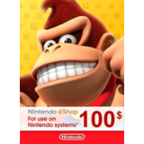 🎁 КАРТА ОПЛАТЫ NINTENDO ESHOP — 100 USD [USA]