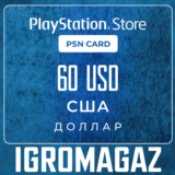 Карта PlayStation(PSN) 60$ USD (Долларов) 🔵США