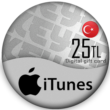 🔰 iTunes Gift Card 🎵 25 TL Turkey [No fees]