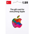iTunes & Apple Store Turkish Gift Cards 25 TL - AUTO
