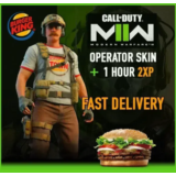 🍔 BURGER TOWN CКИН ОПЕРАТОРА + 1H 2XP Boost COD MW2 🍔