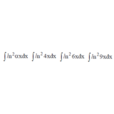 Решенный интеграл вида ∫ln^2(αx)dx