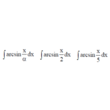 Решенный интеграл вида ∫arcsin(x/α)dx