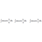 Решенный интеграл вида ∫arccos(x/α)dx