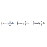 Решенный интеграл вида ∫arcctg(x/α)dx