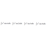 Решенный интеграл вида ∫x^2sin(αx)dx