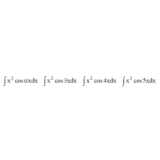 Решенный интеграл вида ∫x^2cos(αx)dx