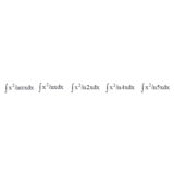 Решенный интеграл вида ∫x^2lnαxdx