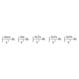 Решенный интеграл вида ∫lnαx/x^2dx