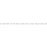 Решенный интеграл вида ∫x^2cos(αx+β)dx