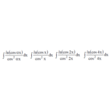 Решенный интеграл вида ∫ln(cosαx)/cos^2(αx)dx