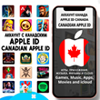 ⚡️ APPLE ID CANADA PERSONAL LIFETIME ios iPad iPhone