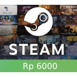 Steam Wallet 6000 IDR - Digital Gift Card - Indonesia