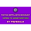 🎬AUTO 🎬TWITCH AFFILIATE ACCOUNT🎬 LOYALTY DISCOUNT!🎬