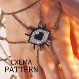 Схема для бисера: Глаз 👁 RU|EN