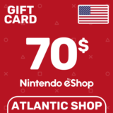 ⭐️Nintendo eShop 70$ (USD) США