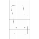 AUDI A1 2010-- (автомат 5дв) Лекала автоковриков вектор