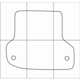 AUDI A3 Sportback 2004-- Лекала автоковриков, вектор