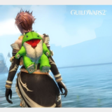 Guild Wars 2 Зеленый плюшевый чехол для рюкзака Quaggan