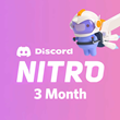🔥DISCORD NITRO 3 MONTH+2BOOST 🚀 INSTANT DELIVERY✅