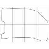 CHEVROLET AVEO 2003-2011 Лекала автоковриков, вектор