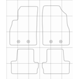 CHEVROLET Volt (2010-2015) Лекала автоковриков, вектор