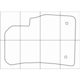 CHEVROLET СRUZE 2009-- Лекала автоковриков, вектор