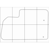 CITROEN BERLINGO 2008-- Лекала автоковриков, вектор