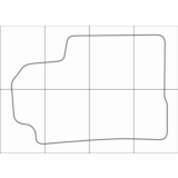 FIAT BRAVO 2007-- Лекала автоковриков, вектор