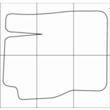 FORD FOCUS II 2004-2011 Лекала автоковриков, вектор