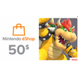 💲✅50 USD Nintendo Eshop ✅ Карта оплаты
