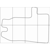 FORD TRANZIT 2008-- (3 mats) Лекала автоковриков