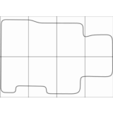 HONDA CIVIC 4D sedan 2006-2012 Лекала автоковриков