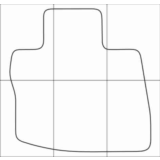 HONDA CIVIC 5D hatch 2006-2012 Лекала автоковриков