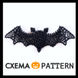 Схема для бисера: Летучая мышь 🦇 RU|EN
