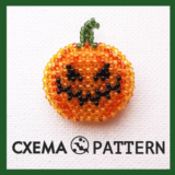 Схема для бисера: Тыква 🎃 RU|EN