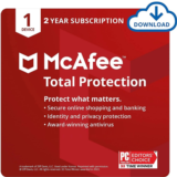McAfee Total Protection 2025 Antivirus 2 Years 1 Device